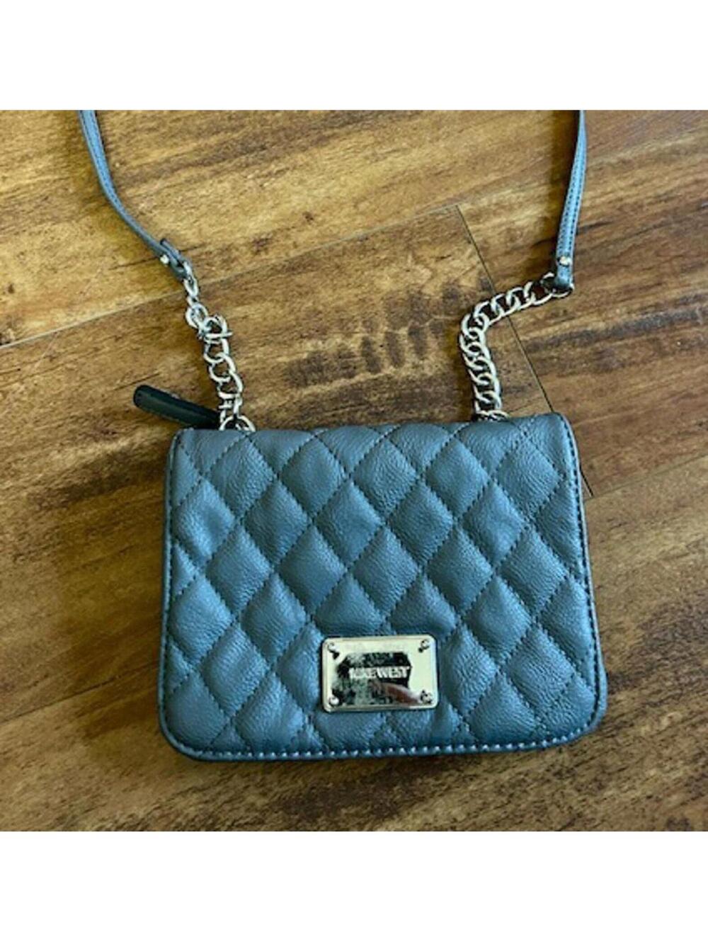Nine West Quilted Crossbody Bag with Chain Strap